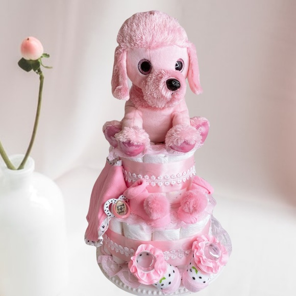 Dog Diaper Cake Baby Shower Gift